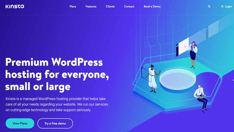 Kinsta homepage