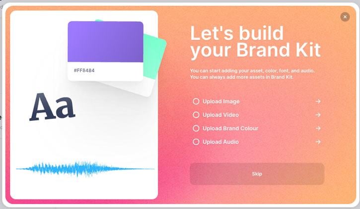 Veed io build your brand kit