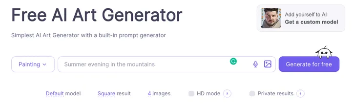 Neural Love AI Art generator