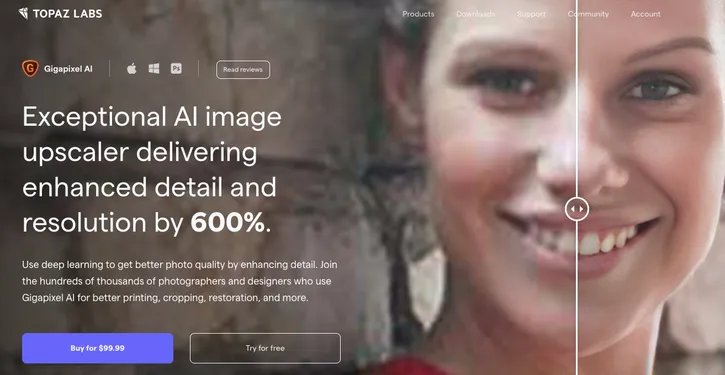 Topaz Labs Gigapixel AI