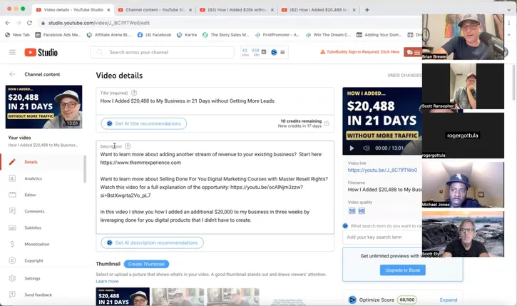 Brian Brewer live coaching call inside Affiliate Escape Plan